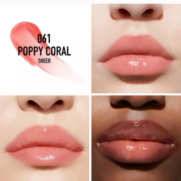 Dior Addict Lip Plumping Poppy Coral Lip Gloss 061 - Picture 5 of 5